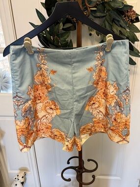 NWT Anewsta Blythe Floral Print High Waist Dress Shorts Dressy Shorts L